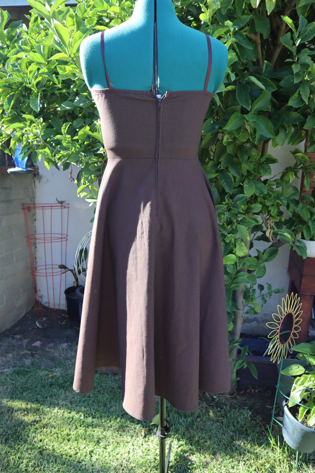 Stop Staring Brown Dress