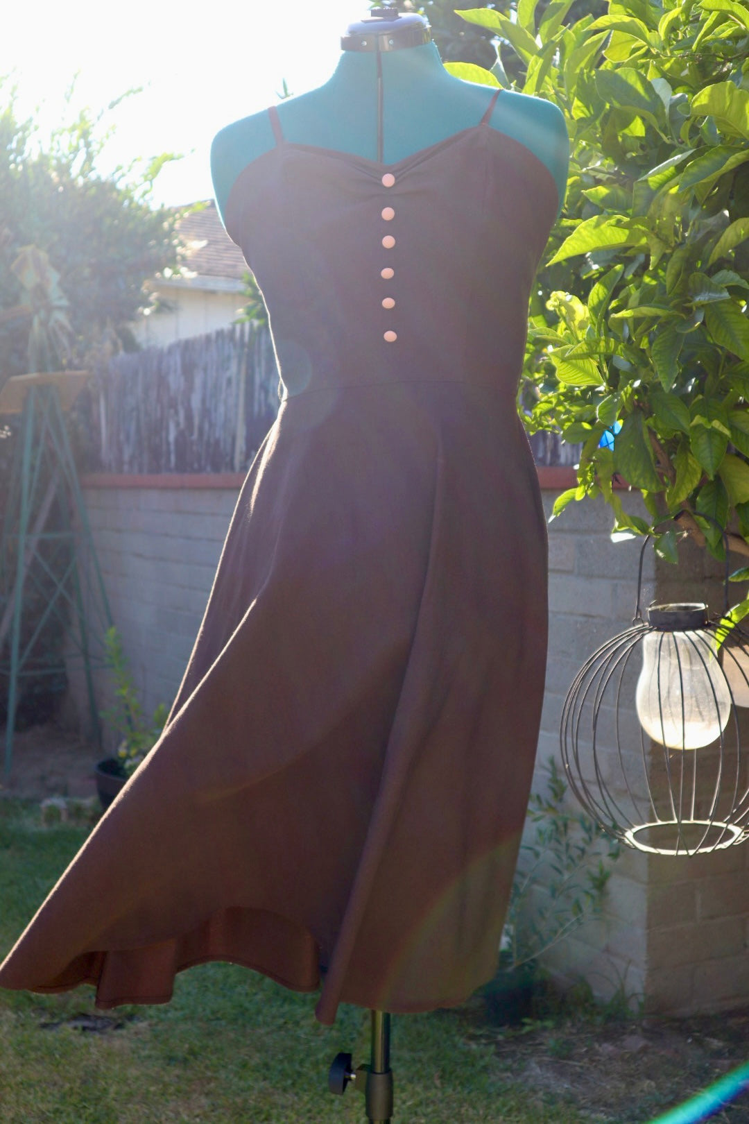 Stop Staring Brown Dress