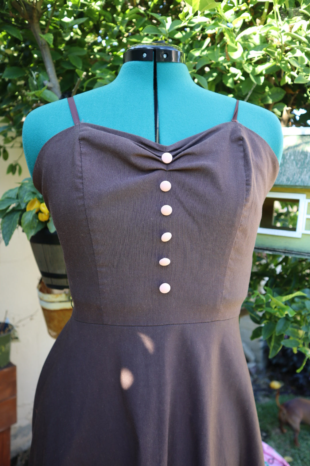 Stop Staring Brown Dress