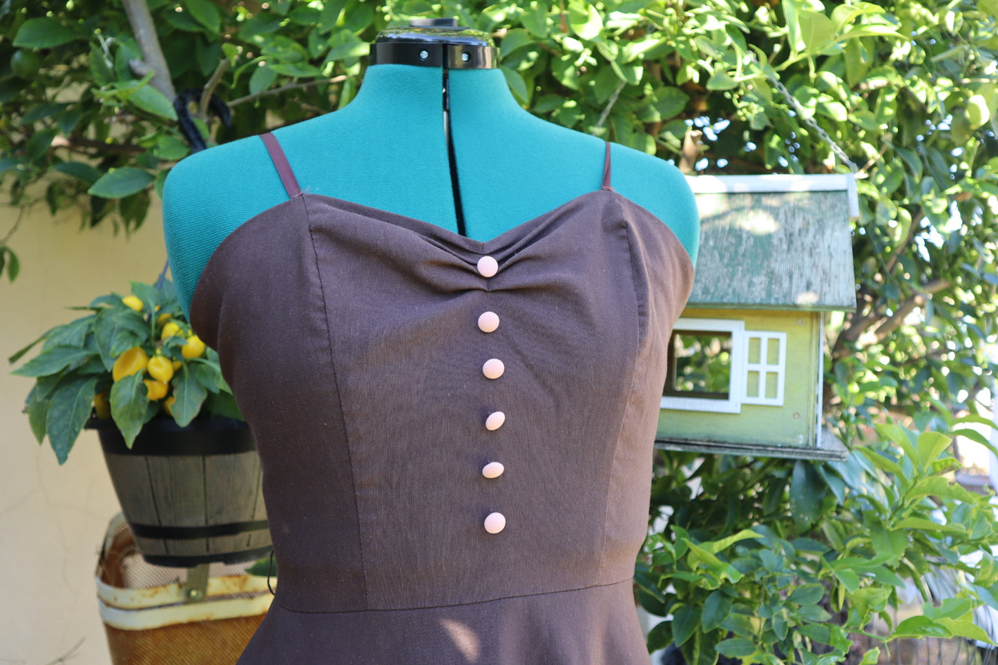Stop Staring Brown Dress