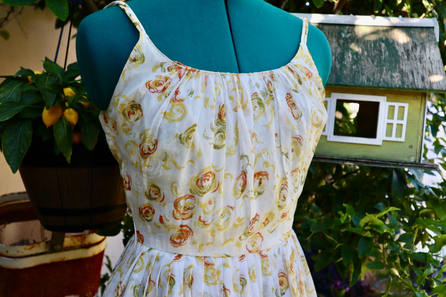 1959 Floral Swing Dress