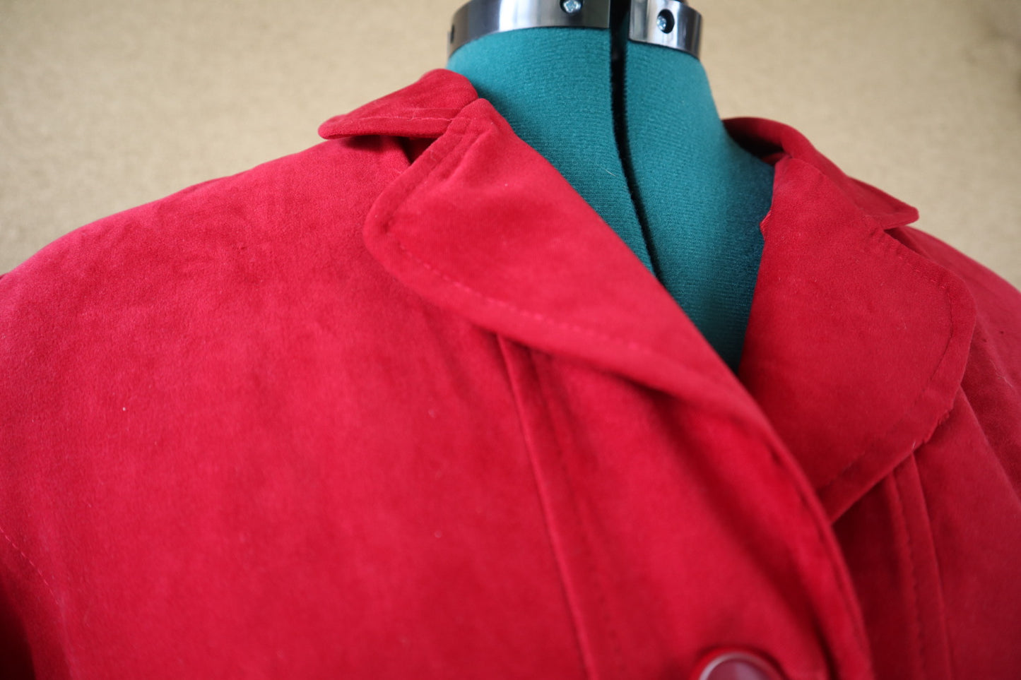 Vintage Red Suede Short-Sleeve Jacket – Isabel U.S.A.