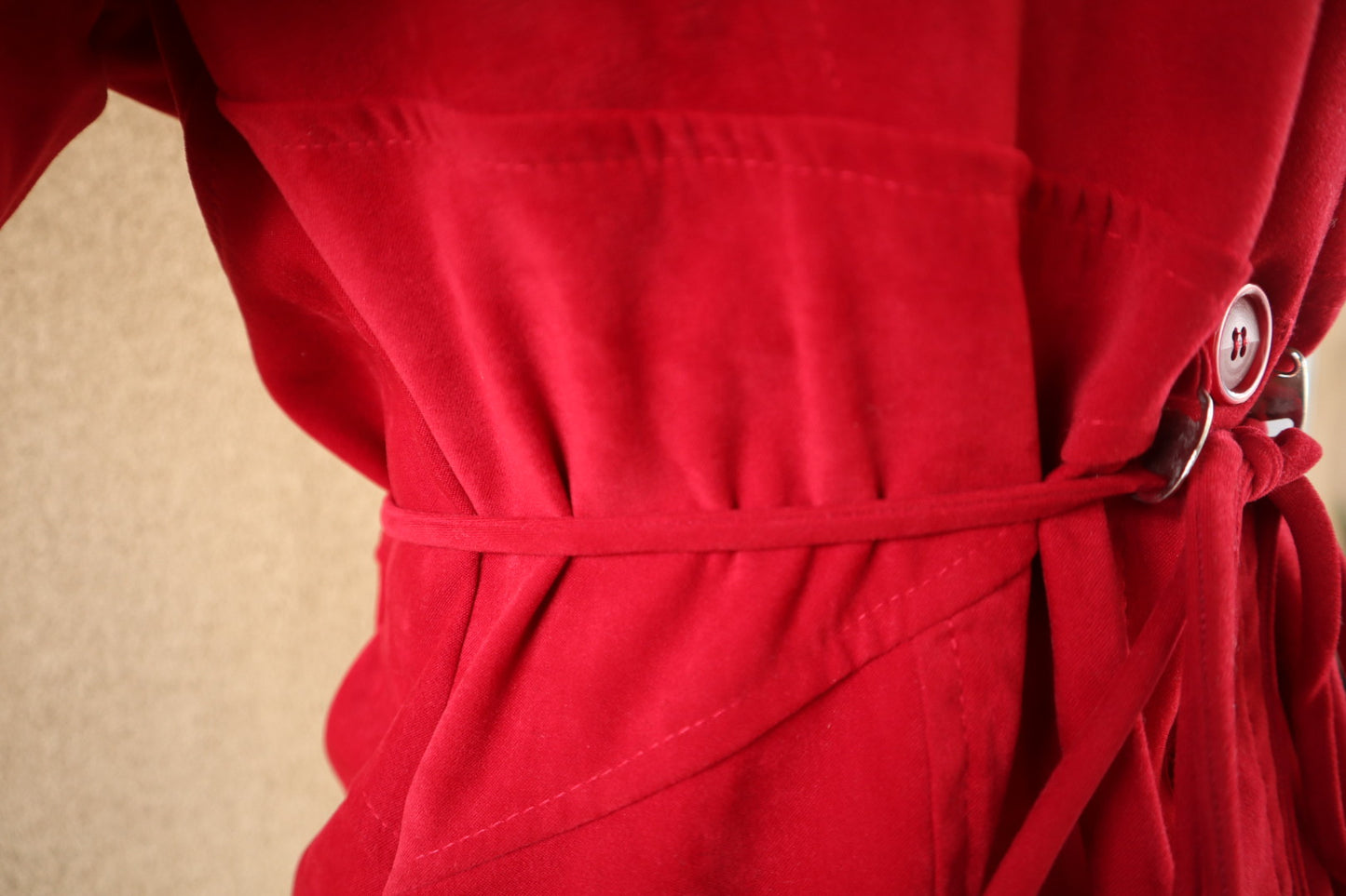Vintage Red Suede Short-Sleeve Jacket – Isabel U.S.A.
