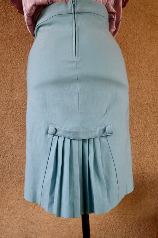 Powder Blue Wiggle Skirt