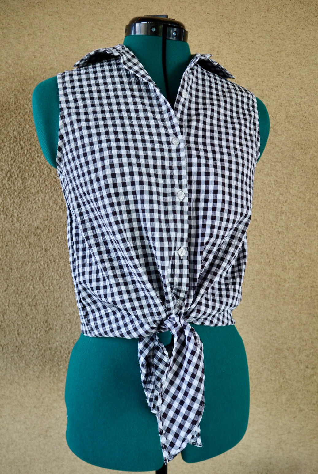 Modern Checkered Button Up