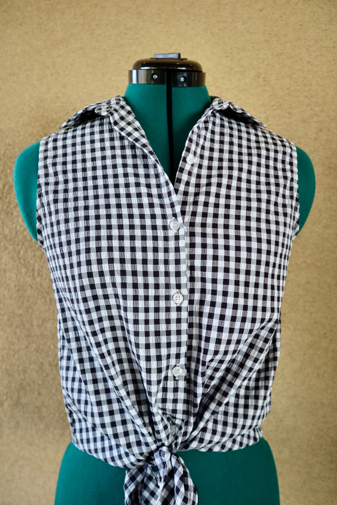 Modern Checkered Button Up
