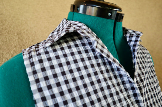 Modern Checkered Button Up