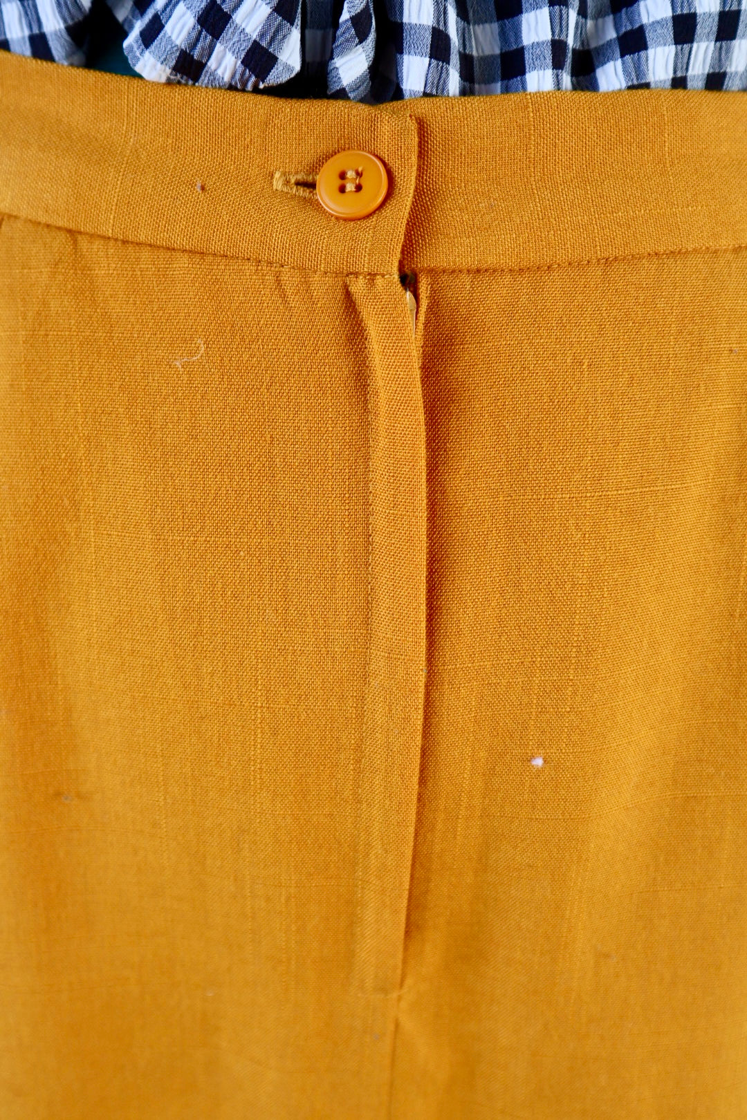 Mustard Yellow Pencil Skirt