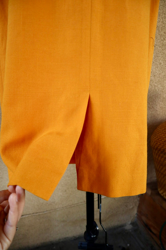 Mustard Yellow Pencil Skirt