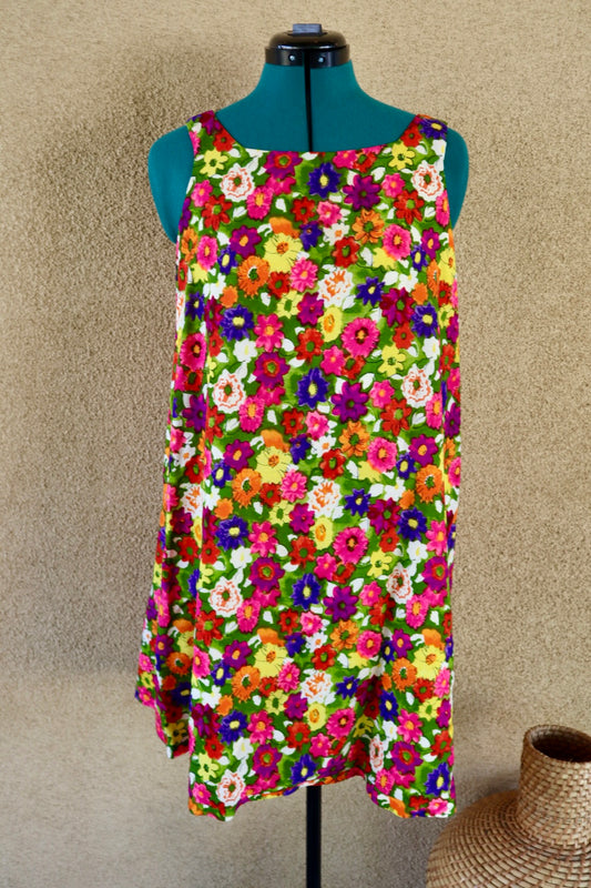1960s Floral Dress