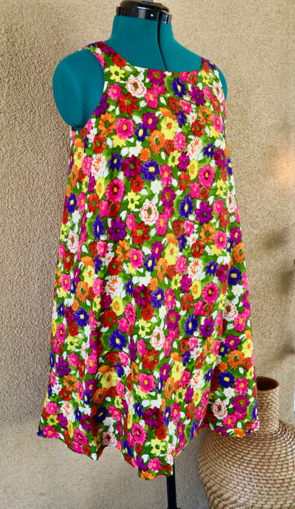1960s Floral Dress