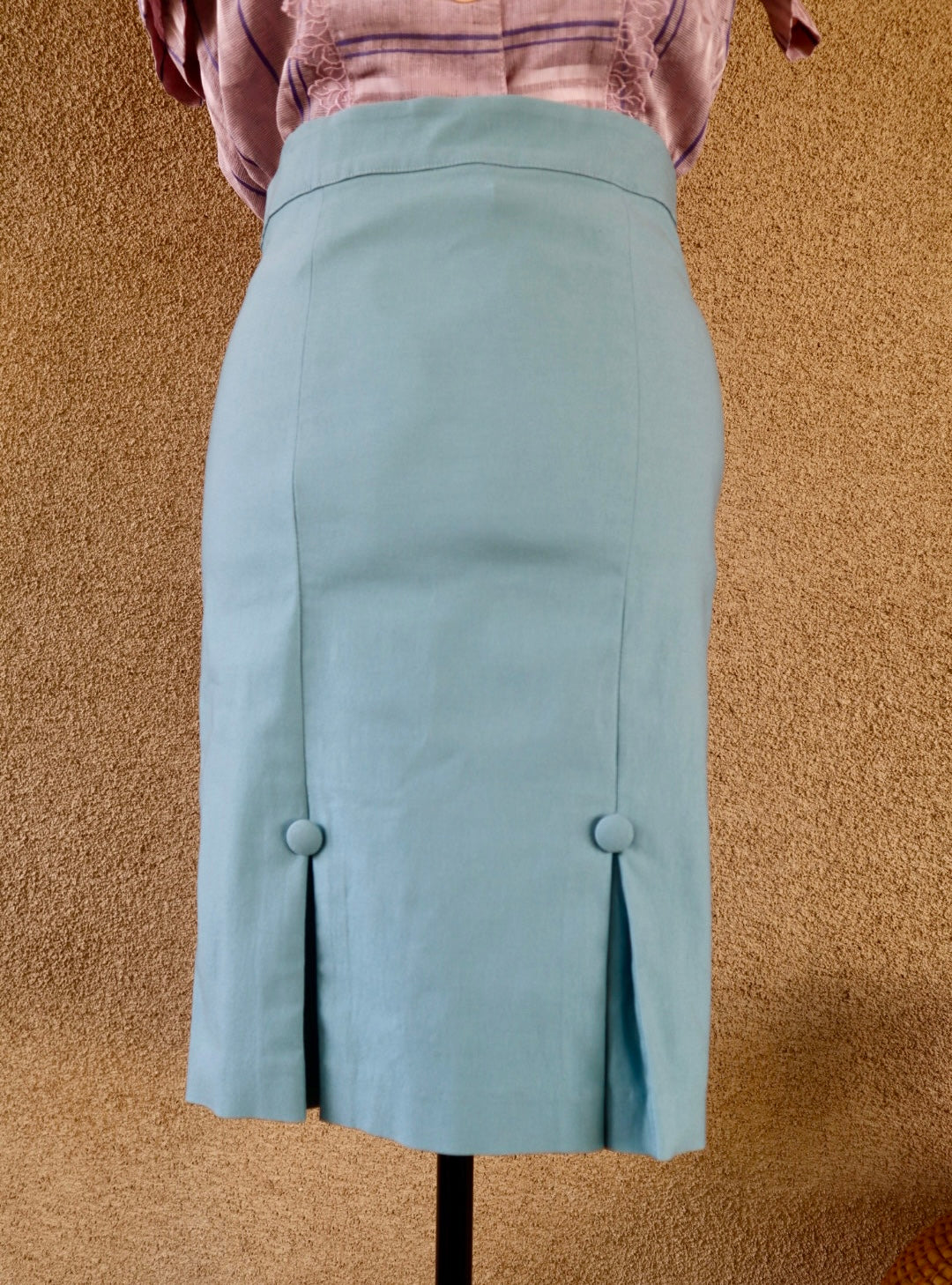 Powder Blue Wiggle Skirt