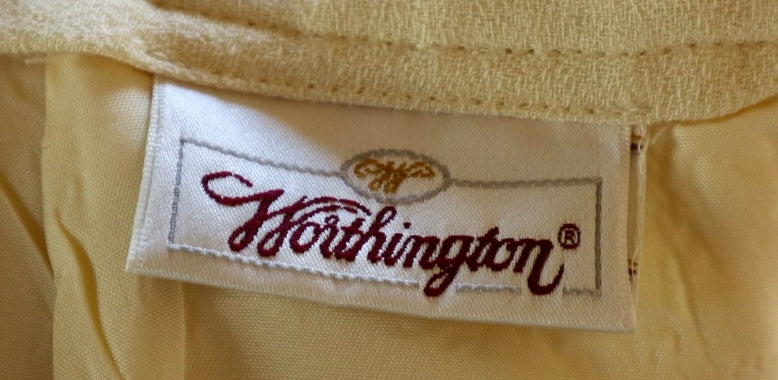 1960s Cream Wool Pencil Skirt