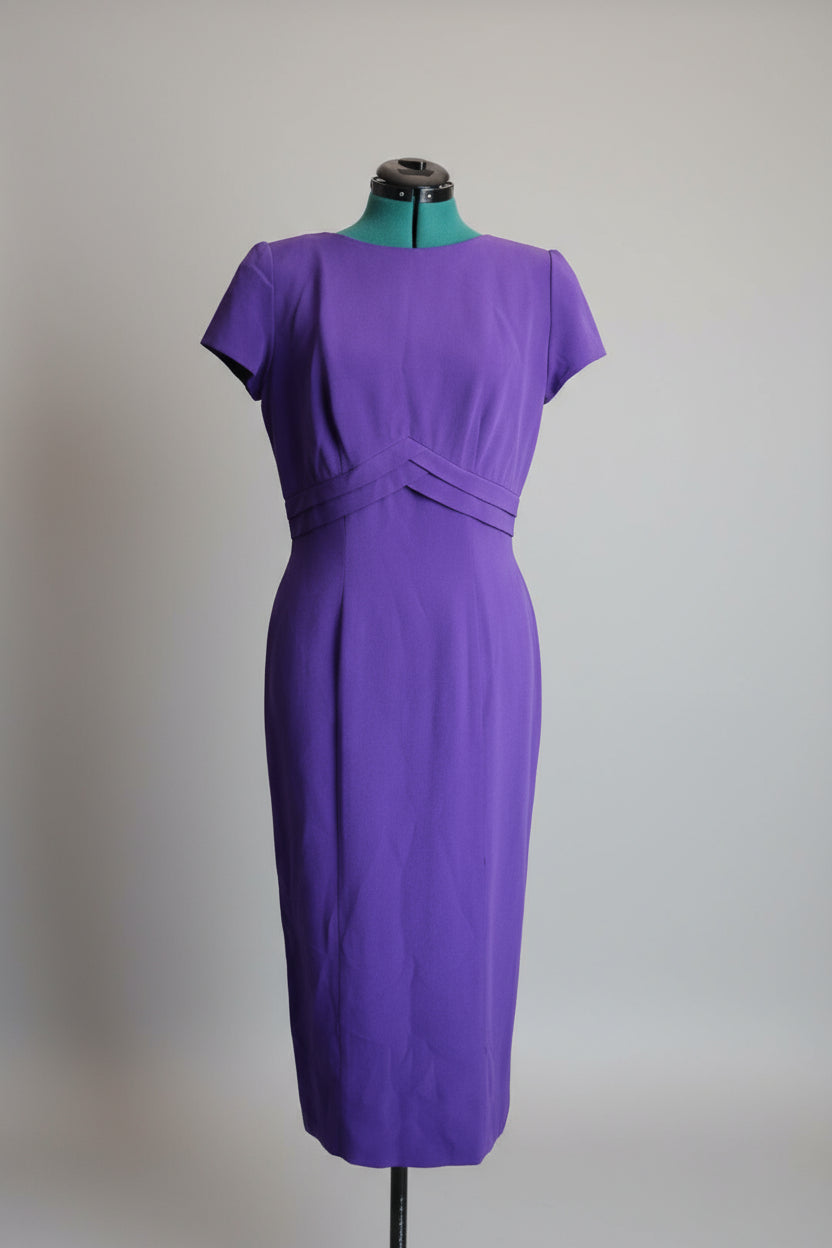 Vintage 1980s Adrianna Papell 100% Silk Dress (Size 8)