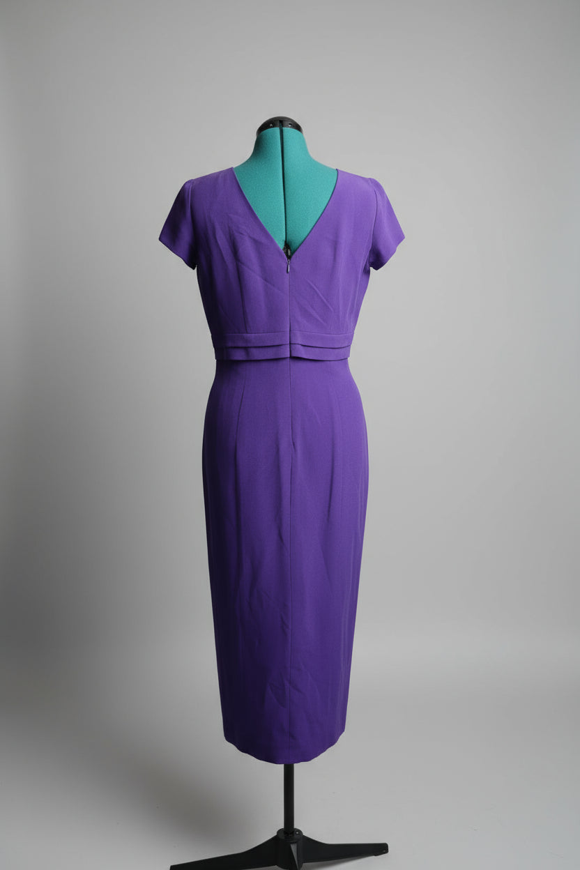 Vintage 1980s Adrianna Papell 100% Silk Dress (Size 8)